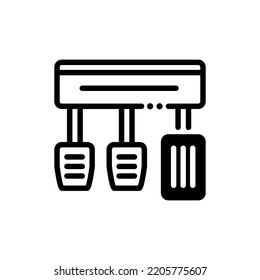 three pedals car part icon
