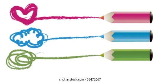 Three pencils