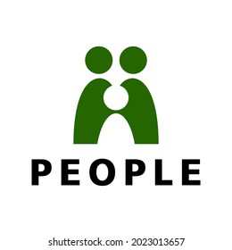 Three people concept. Very suitable in various business purposes also for icon, symbol, logo and many more.