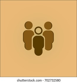 Three People vector icon