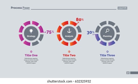 Three Percentage Circles Slide Template