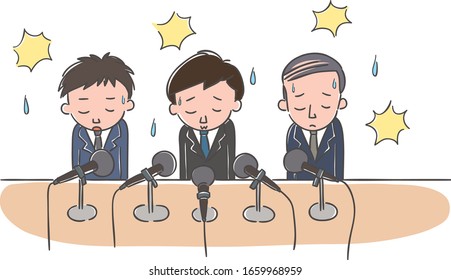 Tres personas realizaron una entrevista de disculpas.