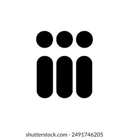 three person logo vector illustration template design