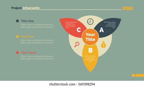 Three Petal Diagram Slide Template