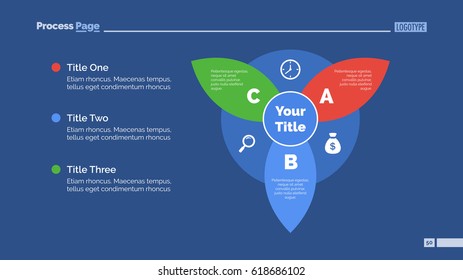 Three Petal Diagram Slide Template