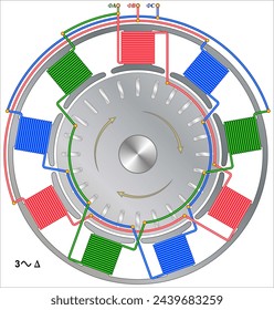 Three Phase Motor Winding Diagram Delta Connection