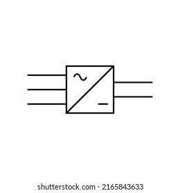 three phase rectifier symbol in electronics.