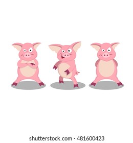 Three piglets