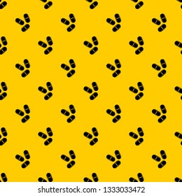 Three pills pattern seamless vector repeat geometric yellow for any design