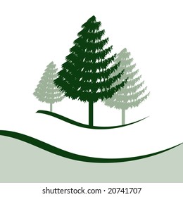 3 Pine Trees Images Stock Photos Vectors Shutterstock
