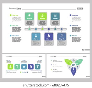 Three Planning Slide Templates Set