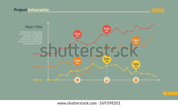 Three Point Charts Slide Template Stock Vector (Royalty Free) 569398201 ...