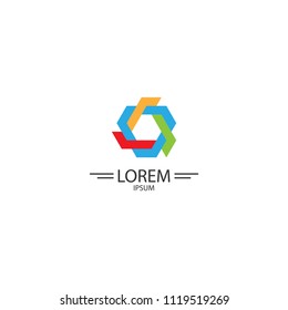 three pointed logo. vector illustration. eps 10