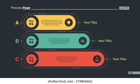 Three Points List Slide Template