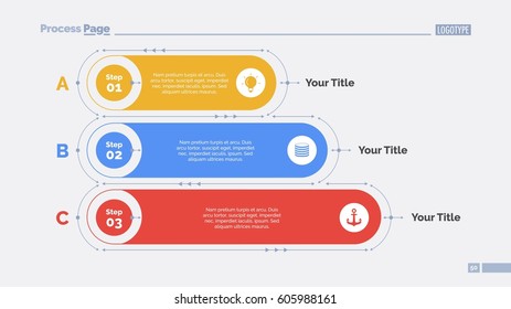 Three Points List Slide Template