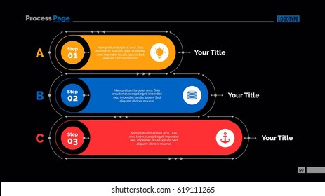 Three Points List Slide Template