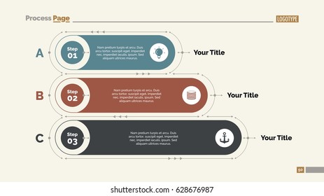 Three Points List Slide Template