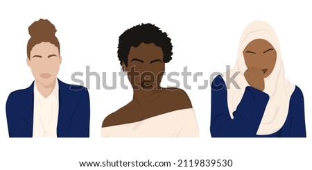 Similar – Image, Stock Photo Faceless portrait of a short-haired blonde in the autumn in the park