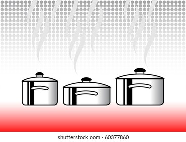 Three pots