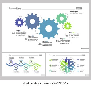 Three Production Slide Templates Set