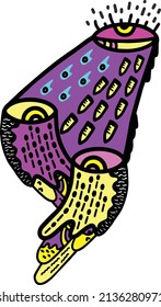 Drei violettes Augenlicht