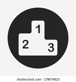 three rank places icon