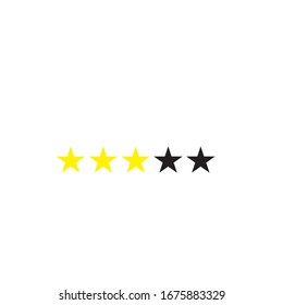 THREE RATING STAR ICON , RATING STAR ICON