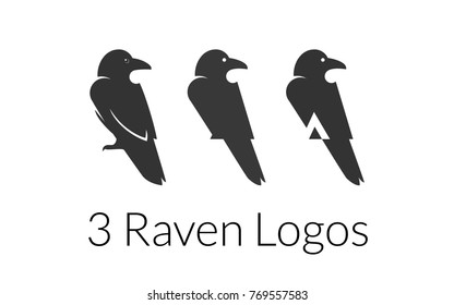 Three Raven Logo Templates