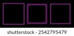 Three rectangular border frames with intricate details, thorn-like grunge edgy appearance. Detailed, decorative borders with repeating shapes. For graphic design, journaling, and digital photo frame.