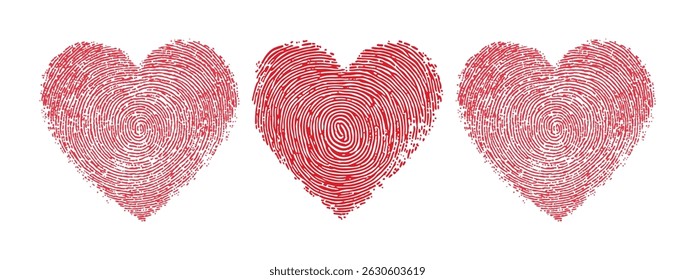 Three Red Hearts Perfect Valentines Day Image