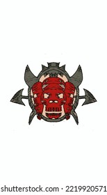 three red skulls back to back