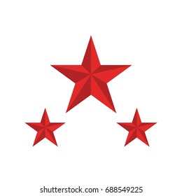 Three Red Star