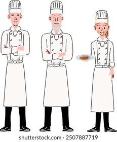 Three restaurant cooks by profession.