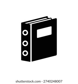 Three Ring Binder Icon Office Organizer Symbol