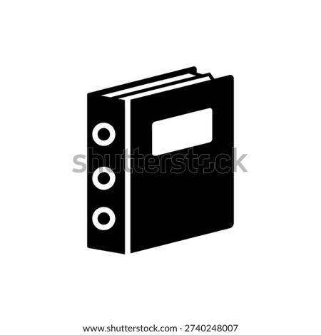 Three Ring Binder Icon Office Organizer Symbol