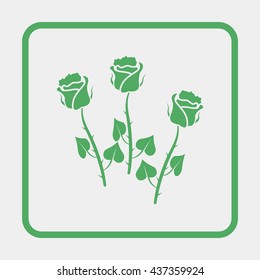 Three roses illustration.