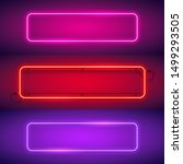 Three rounded rectangular neon frames set makes it quick and easy to customize your projects in retro style.