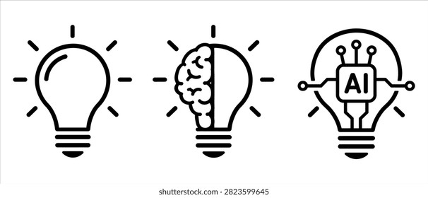 Three sequential icons showing a standard light