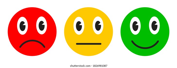 Three set emotion, cartoon emoticons icon - stock vector
