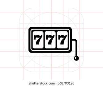 Three Seven Jackpot Display Icon