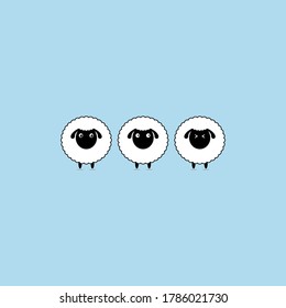 three sheep to be sacrificed