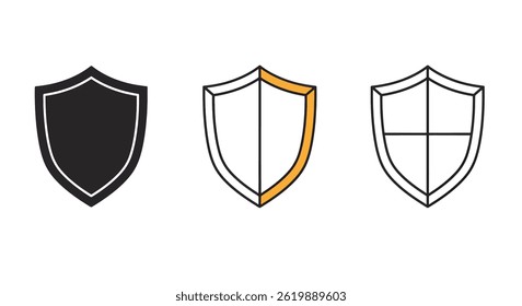Three Shield Vector Art Designs