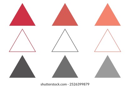 Drei Seiten mit gleicher Länge geometrische Form. Gleichseitiges Dreieck im Mathematikunterricht für das Klassenzimmer.