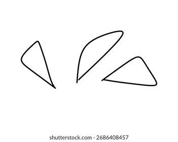 Three simple shapes on a white background create a modern design