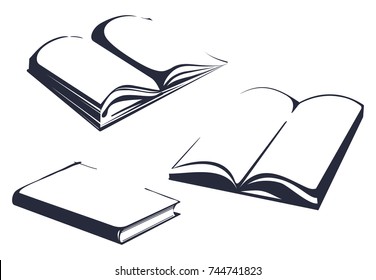 Three sketches of the open and closed books