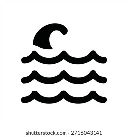 Tres líneas ondulatorias suaves y fluidas en negro llamativo sobre un fondo blanco limpio, creando un diseño abstracto elegante y moderno ideal para el uso de la marca y decorativo.