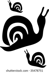 Three snails