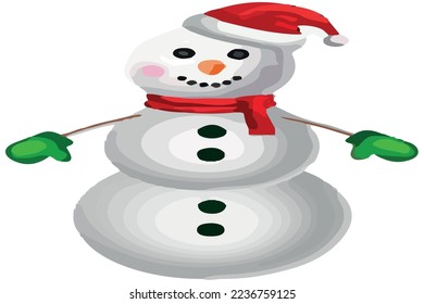 three snowman vector snow winter