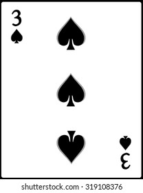 Three of Spades Card