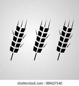 Three spikelets black